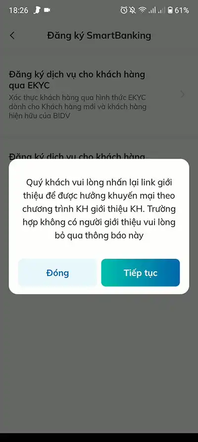 mở tài khoản banking online bidv